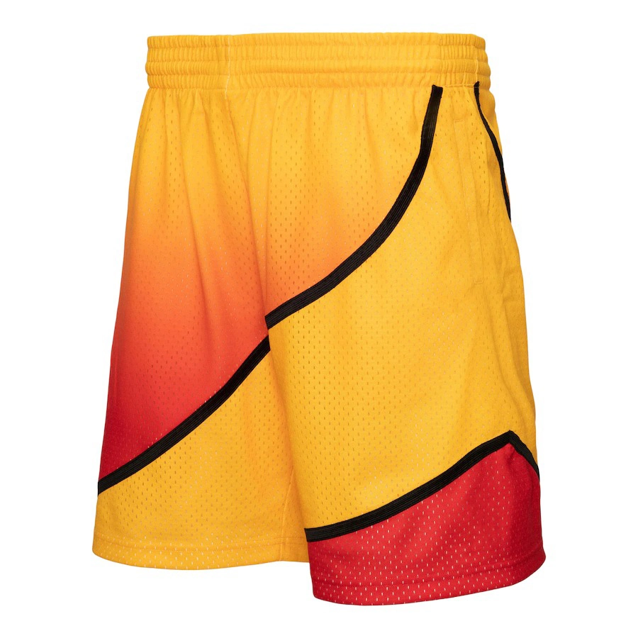 Custom Sublimation Mesh Shorts American Team Basketball Wear Men′s Atlanta Basketball Shorts