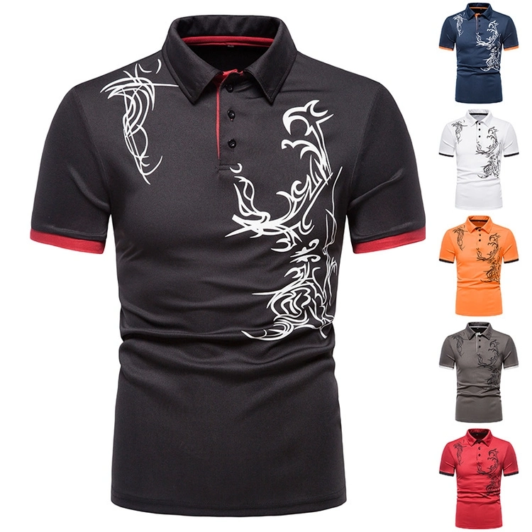 Factory Direct Price Cotton Simple Fitness Sports T-Shirt Slim Men′s Polo Shirt