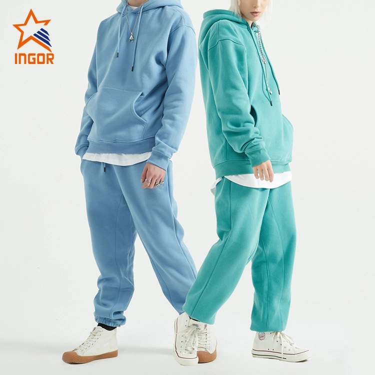 Ingor Sportswear Activewear Apparel Gym Running Wear Wholesale Unisex Fashion High Quality Women Private Label Sports Hoodies Jogging Sweat Suits Tracksuit