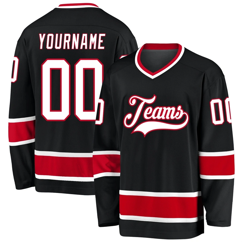 Sublimated 100% Polyester Wholesale Mens Hockey Jersey