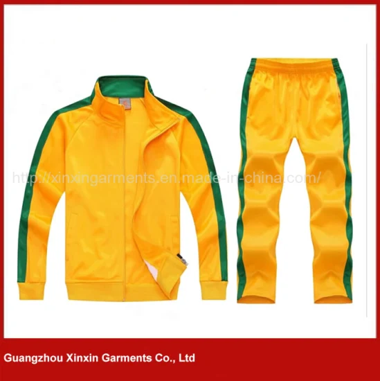 Изготовленная на заказ быстросохнущая спортивная одежда желтого цвета с короткими рукавами для футбольной команды (T23)