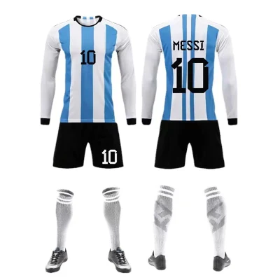Индивидуальная высококачественная легкая футбольная форма Аргентины, командные футбольные комплекты, мужской футбольный костюм