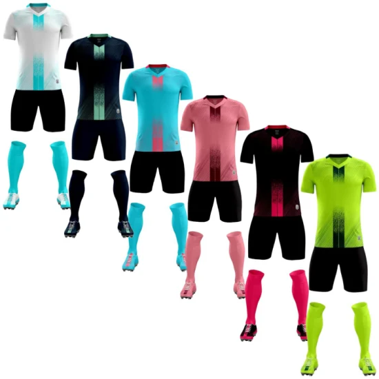 Оптовая продажа на заказ одежда клубная команда мужской быстросохнущий спортивный костюм рубашка униформа комплект футбольная майка футбольная одежда для спорта
