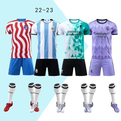Футбольная майка 2022-2023 гг., тренировочная одежда, футбольная одежда, мужские рубашки и майки.